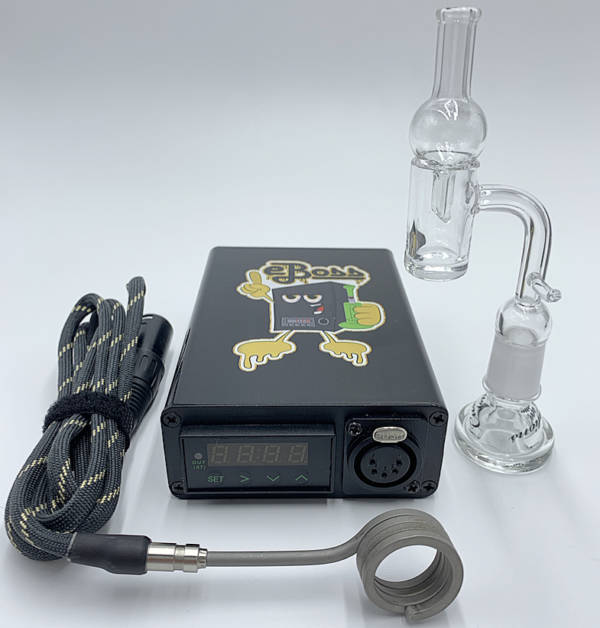 Mini E-nail Kit With A 20MM Coil, Quartz Banger And Directional Carb Cap