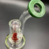 Cake SP Mini Dabbing Rig By C2 Custom Creations Glass - Limited Edition Color - Olive / Cherry / Green