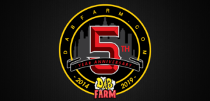 DabFarm.com 5 Year Anniversary Logo