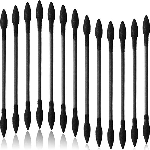 Black Quartz Nails Cleaning QTips Tip Tech Cotton Swabs