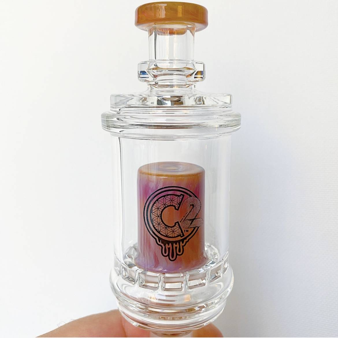 Amber-Fuchsia-Orange-C2-Glass-Color-Mini-Dab-Rig-Huni-Badger-Portable-Dab-E-nail.jpg