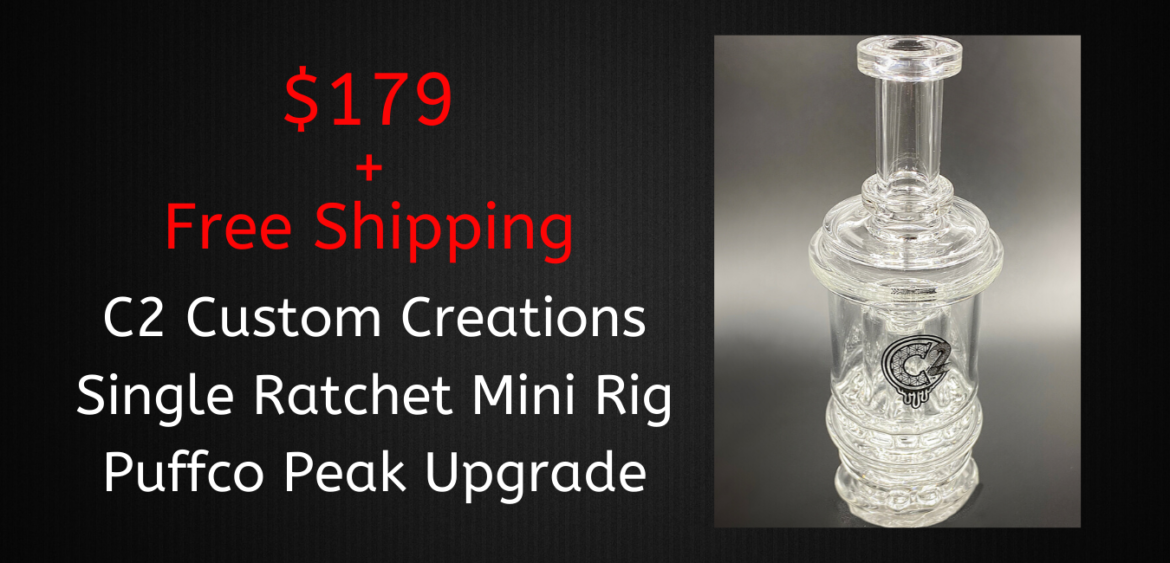 Puffco Peak, Peak Pro, C2 Glass Mini Dab Rig