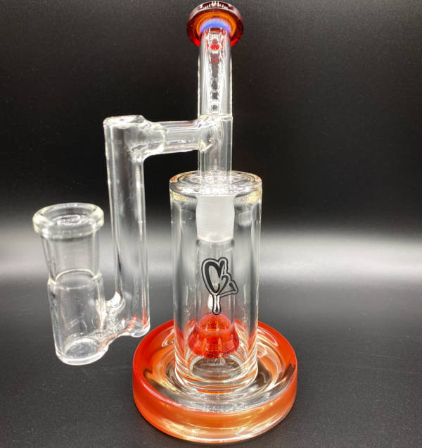 C2 Glass Dabbing Rig | BRB1 Mini Limited Edition Color (Flame Emoji)