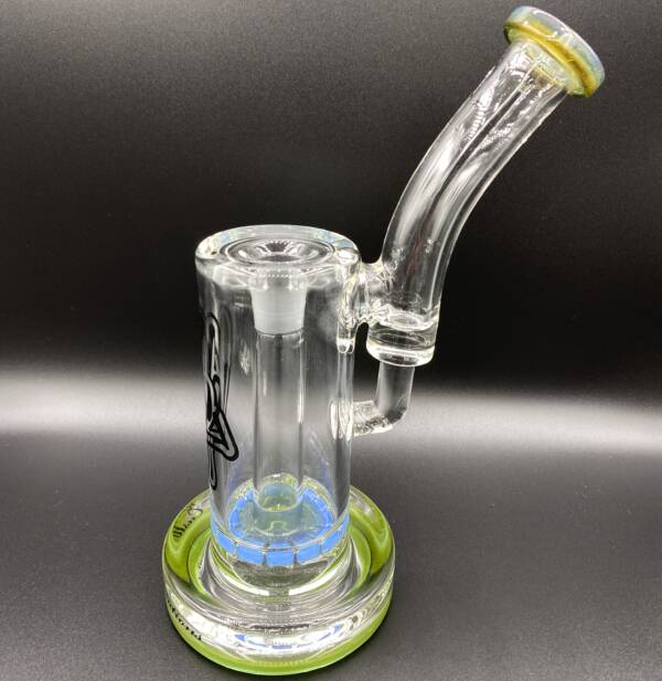 C2 Custom Creations | BRB50 Dab Rig | Limited Edition Lime Green Blue Aqua 1