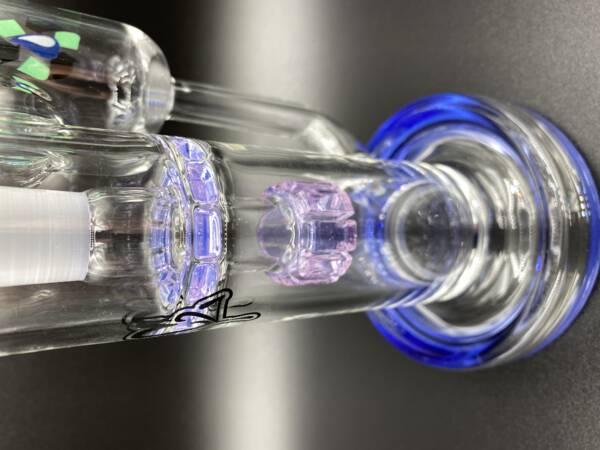 RC38 Micro Dab Rig | C2 Custom Creations Glass | Limited Edition - Purple Smurf (perc)