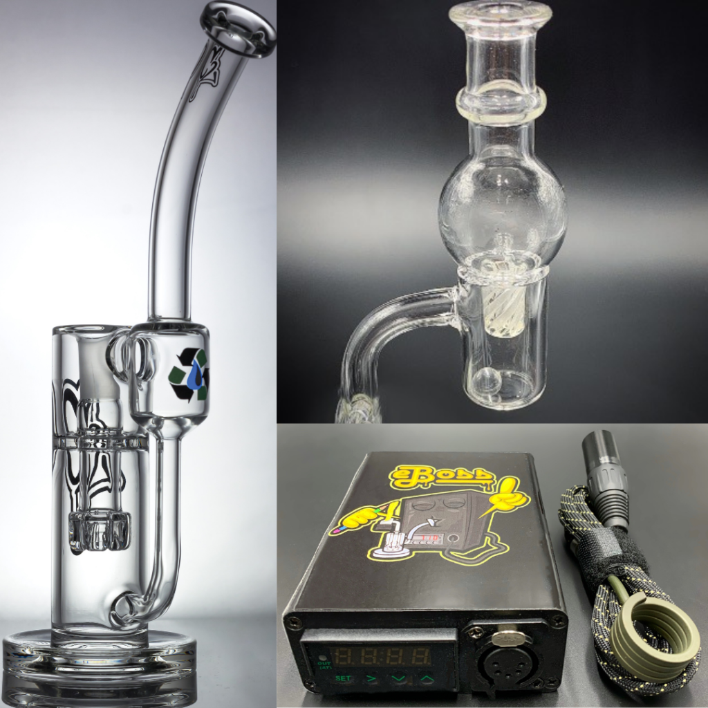 eBoss Mini Vortex eNail Kit + C2 Glass Dab Rig
