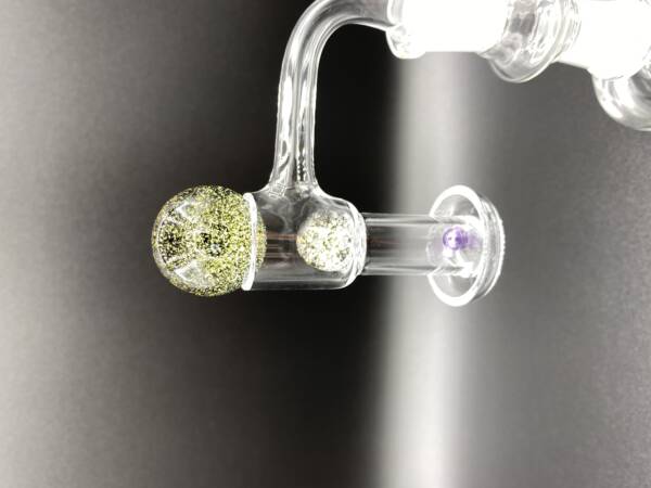 Terp Slurper Quartz Banger + Gold Crushed Opal Terp Marble Kit | Fully Welded Joint | DabFarm Premium Grade