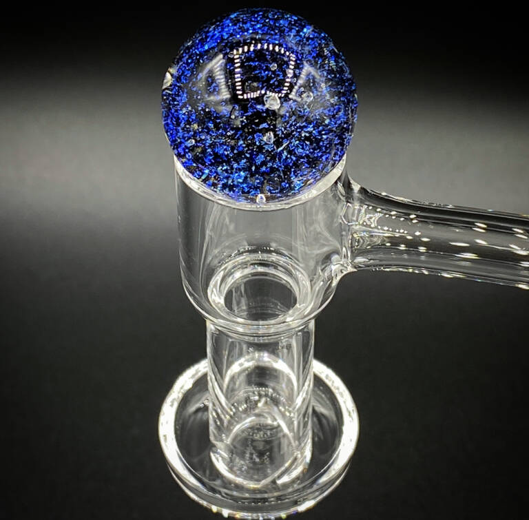 Terp Slurper Quartz Banger Marble Carb Cap Azure