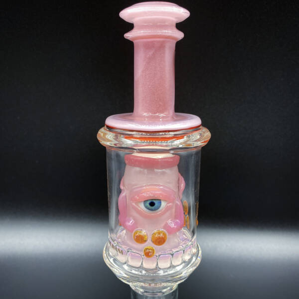 Dr. Dabber Boost EVO | C2 Glass Mini Rig | Eyes Of The Gods | Pink Crystalline
