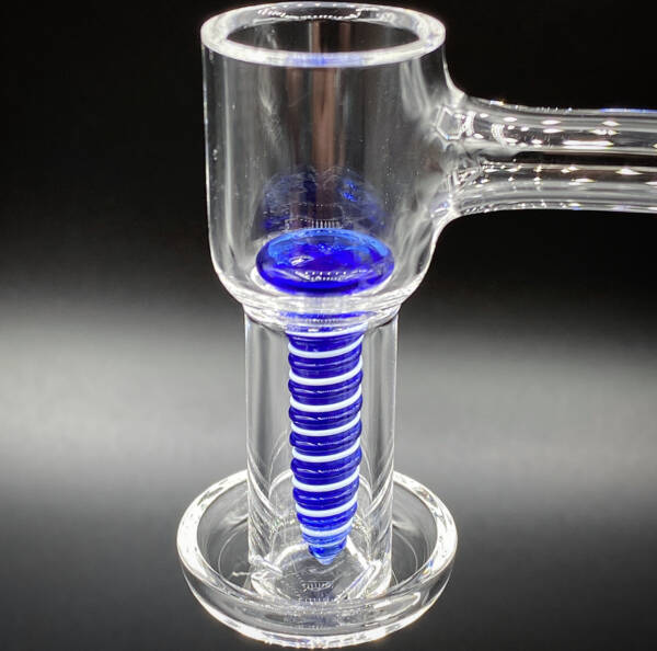 Heady Terp Screw | Terp Slurper Quartz Bangers | Blue - White (3)