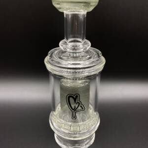 Puffco Peak Pro Glass Attachment | C2 Custom Creations Glass | Limited Edition UV Sensitive Smoke | Slanted Top