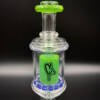 Dr. Dabber Boost EVO | C2 Glass Single Ratchet Mini Rig | UV Sensitive Blue Kryptonite