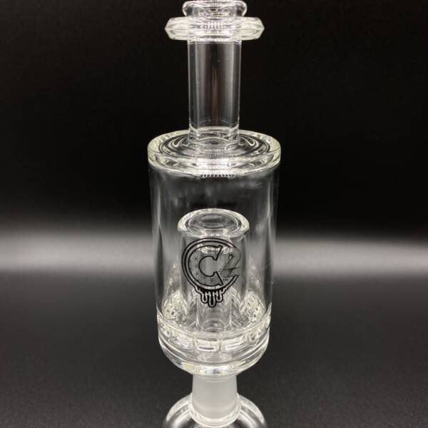 Huni Badger Portable Dab Rig | C2 Custom Creations Glass | Single Ratchet Mini Rig | Clear Glass