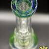 CAKE SP Mini (Baby Cake Rig) | C2 Custom Creations Glass Dab Rig | UV Sensitive Aquamarine (Mouthpiece)