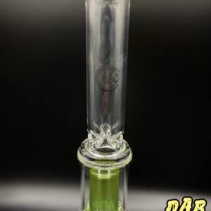 Dr. Dabber EVO | Ice Catcher Tube Dab Rig | C2 Custom Creations Glass | UV Sensitive Green Crack