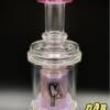 Dr. Dabber EVO | Single Ratchet Mini Rig | C2 Custom Creations Glass | UV Sensitive Pink Violet