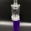 V2 C2 Glass Mini Dab Rig Attachment | Candy Purple Huni Badger Enail | Clear Color