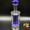 V2 C2 Glass Mini Dab Rig Attachment | Huni Badger Enail | UV Sensitive Deep Purple