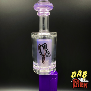 V2 C2 Glass Mini Dab Rig Attachment | Huni Badger Enail | UV Sensitive Purple Haze (kit)