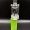 V2 C2 Glass Mini Dab Rig Attachment | Nitro Green Huni Badger Enail | Clear Color