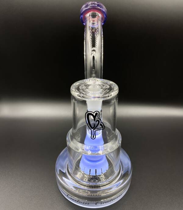 C2 Custom Creations | SP1 Dab Rig | UV Sensitive Purple Potion (mouthpiece)