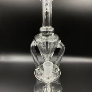 iDab Glass Dual Recycler Rig | Limited Edition | Clear Color (front)